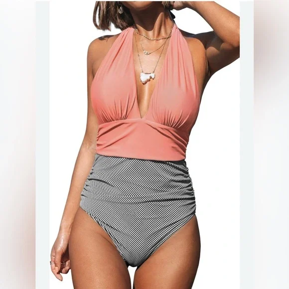 NWT Cupshe One Piece Swimsuit Size Medium - Picture 5 of 10